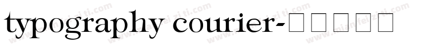 typography courier字体转换